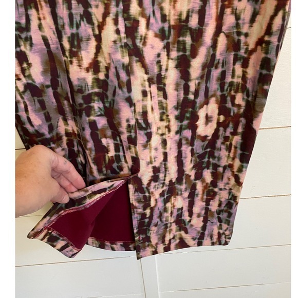 Bryn Walker Tie Dye Sloan Skirt Long Tube Pencil Skirt‎ Corteccia Print - S EUC - Picture 9 of 15